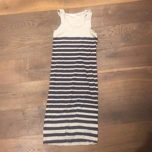 Forever 21 striped racer back dress